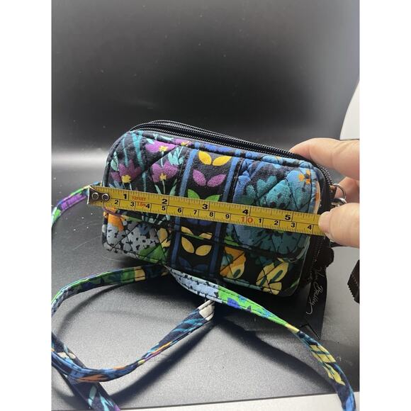 Vera Bradley Midnight Blues All-In-One Crossbody Wallet Purse Retired - Picture 6 of 8